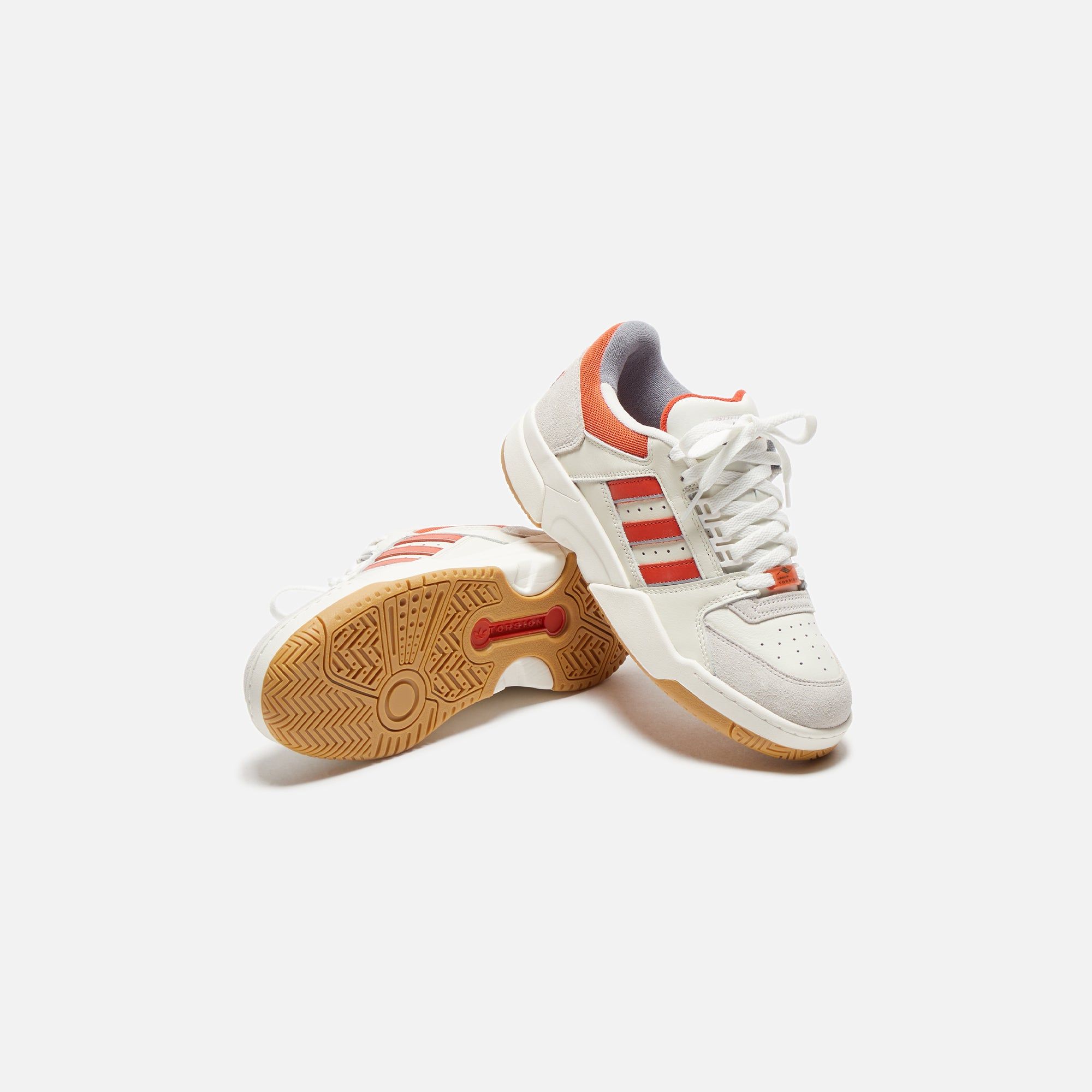 adidas Torsion Tennis Low - Core White / Preloved Red / Grey sold by Kith product image thumbnail 5