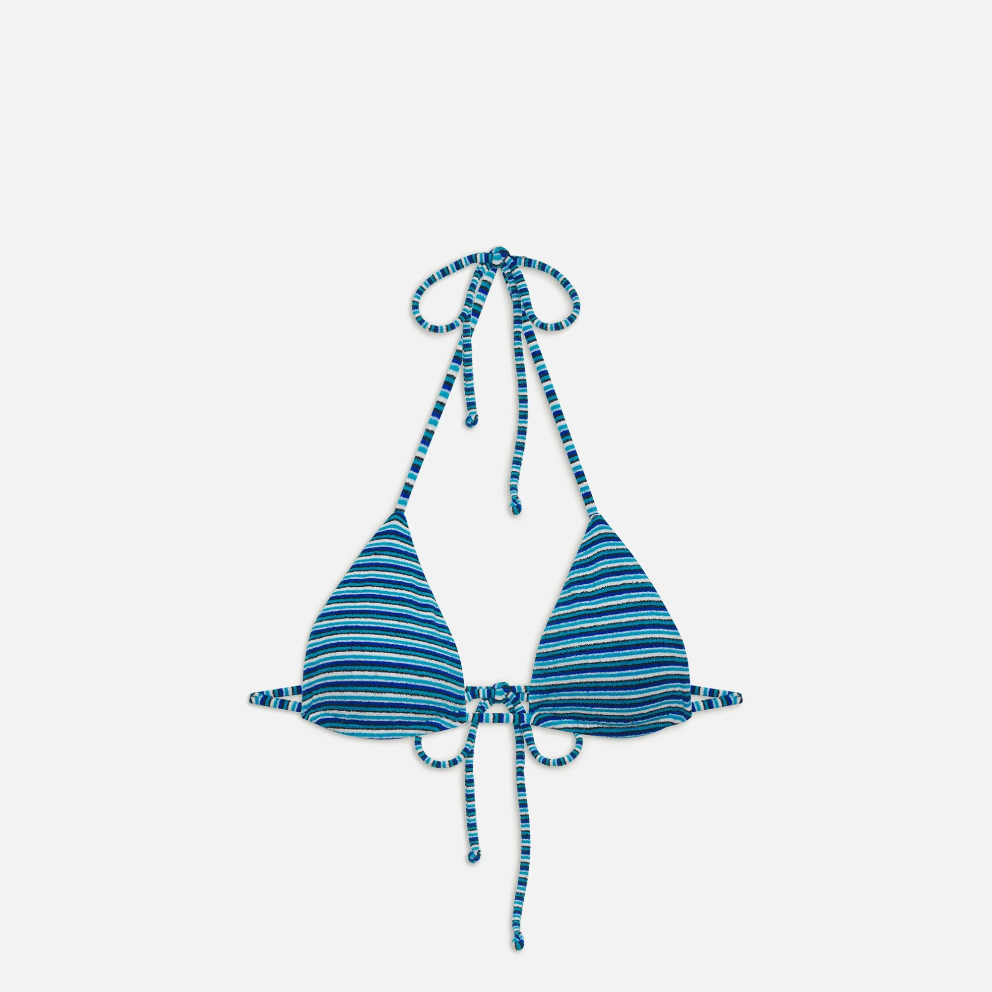 Frankies Bikinis Nick Terry Top - Positano Stripe sold by Kith