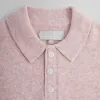 Kith Boucle Harmon Rugby Pullover Sweater - French Pink sold by Kith