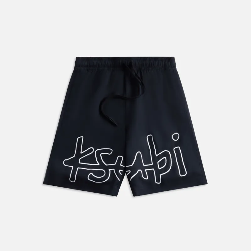 Ksubi Flight Resort Short - Black sold by Kith