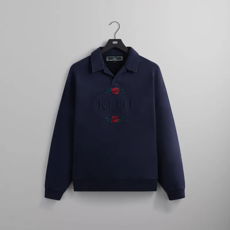 Kith Nelson Collared Pullover - Nocturnal sold by Kith