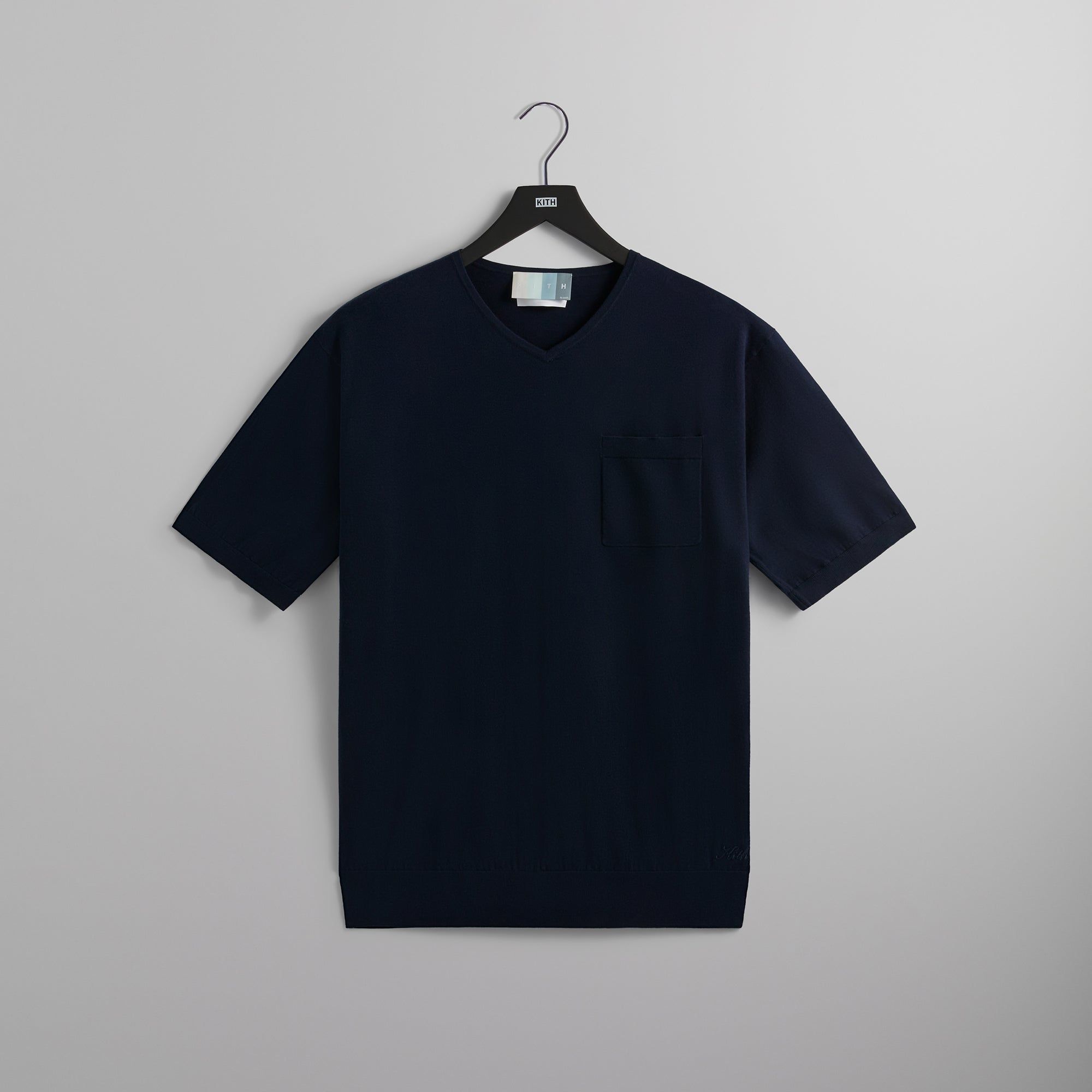 Kith Sylvan Knit V-Neck Tee - Nocturnal sold by Kith