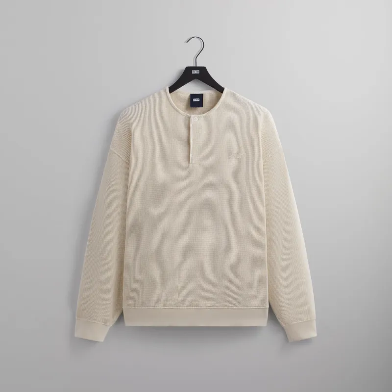 Kith Waffle Atkins Pullover - Muslin sold by Kith