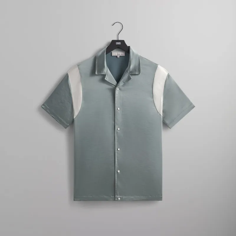 &Kin Washed Satin Landon Souvenir Shirt - Virtue sold by Kith