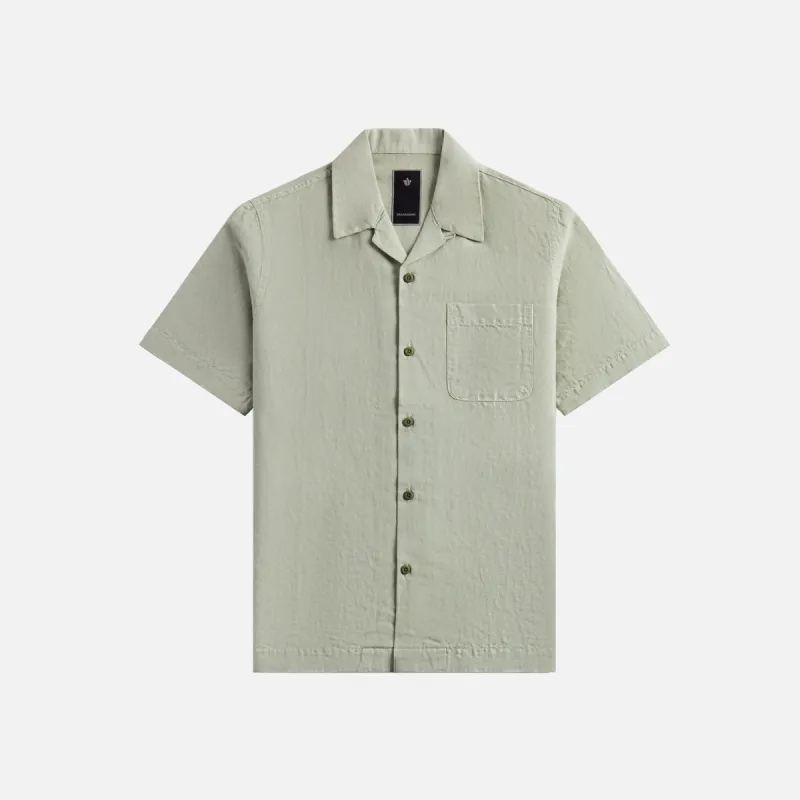 Maharishi Hemp Collar Shirt - Sage sold by Kith