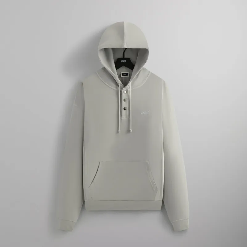 Kith Crystal Wash Interlock Williams IV Hoodie - Concrete sold by Kith