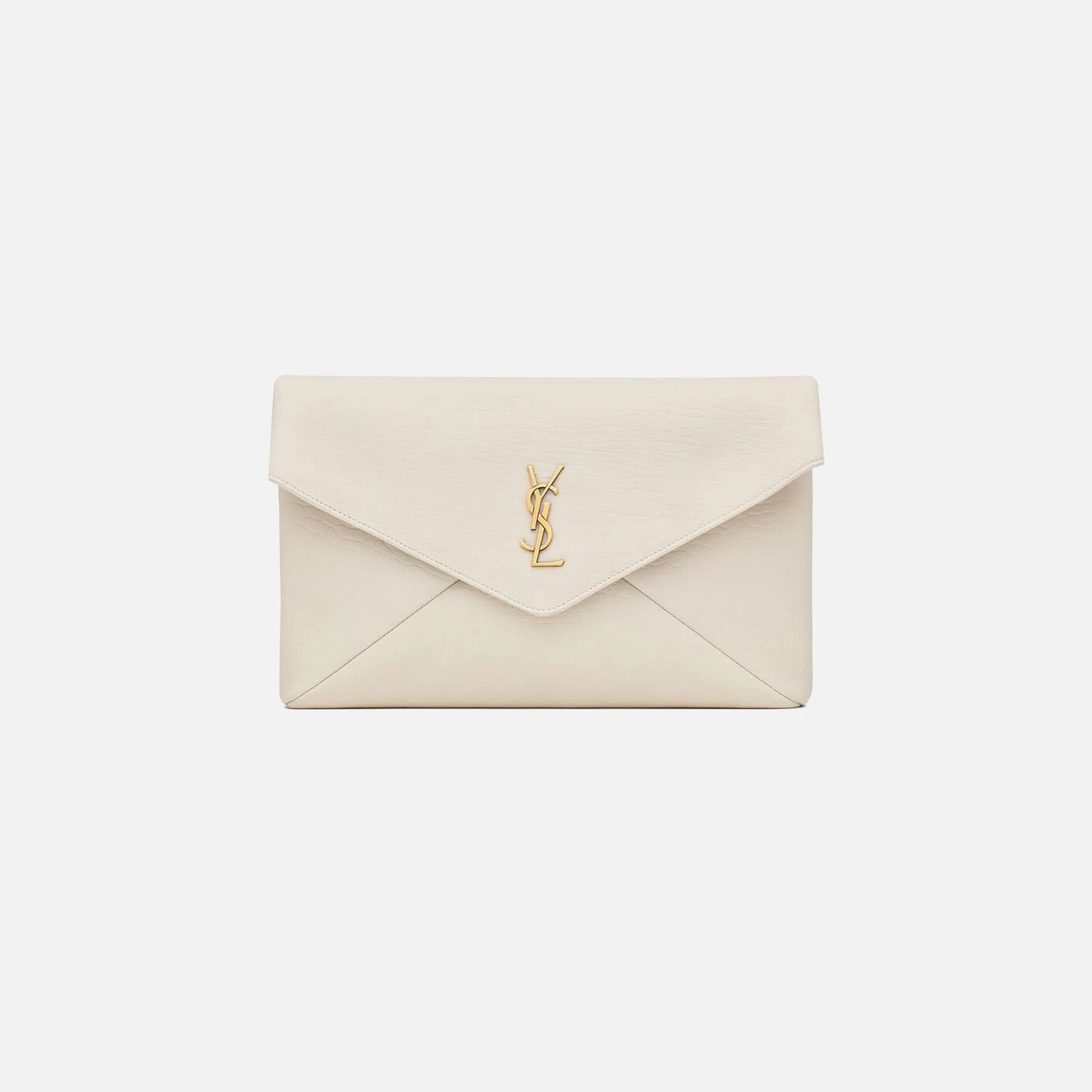 Saint Laurent Large Envelope Pouch - Blanc Vintage sold by Kith