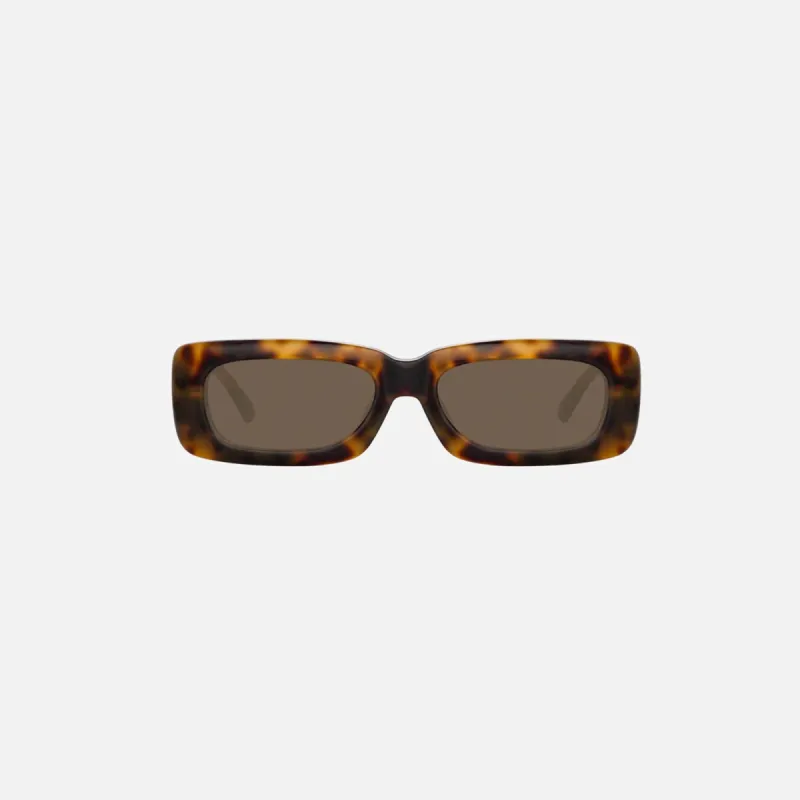The Attico Mini Marfa Frames - Tortoise Shell / Brown Lens sold by Kith