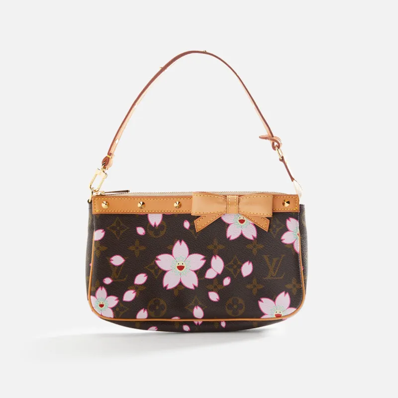 WGACA Louis Vuitton Murakami Blossom Pochette - Brown sold by Kith