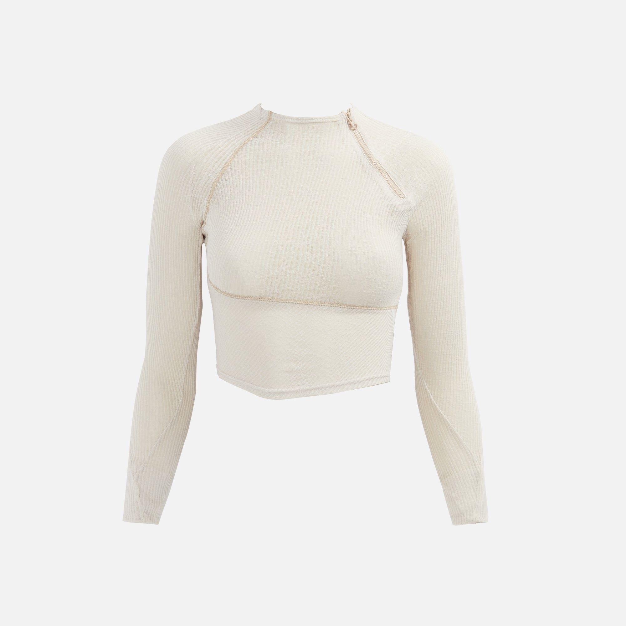 Hyein Seo Helix Long Sleeve Top - Ivory sold by Kith