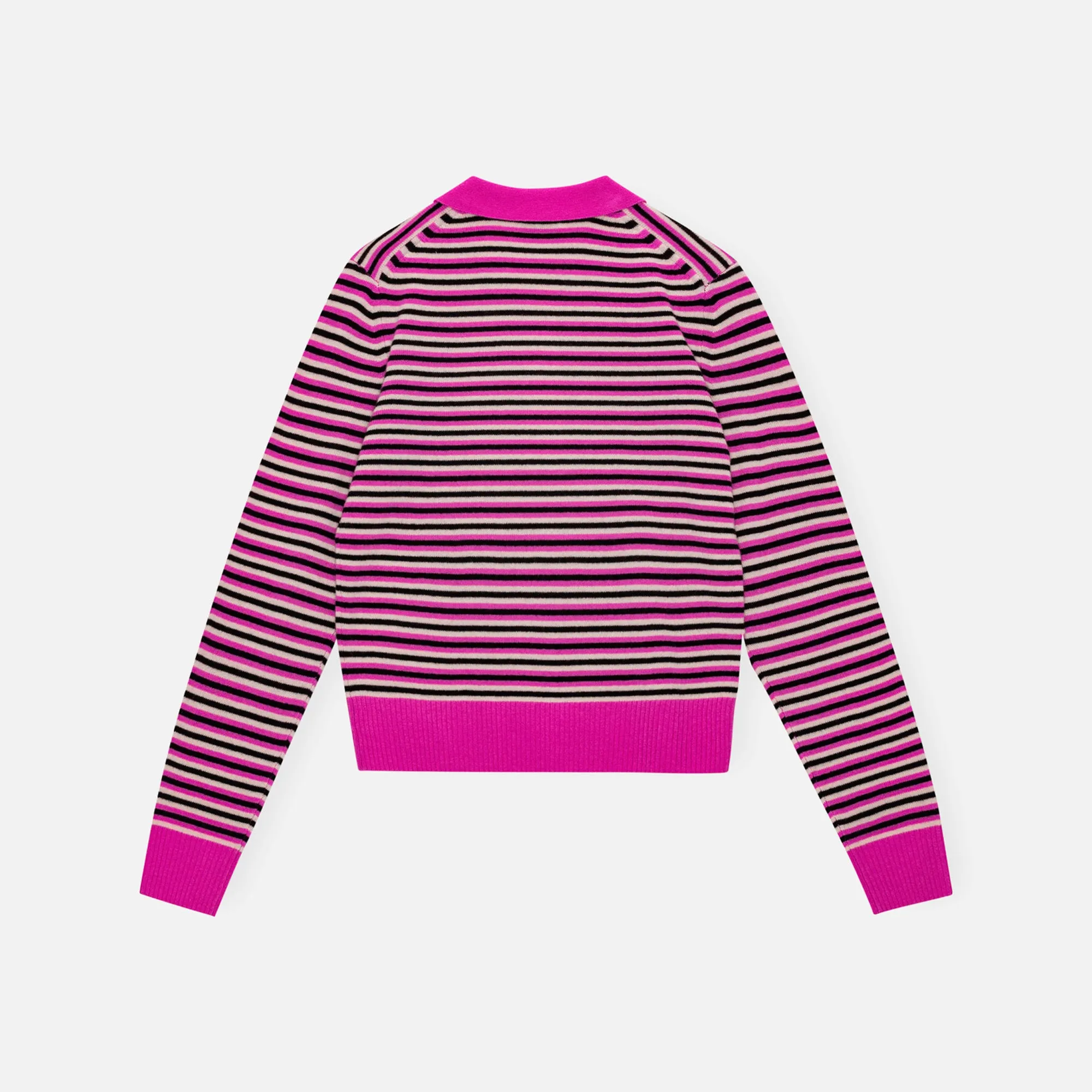 Ganni Cashmere Mix Long Sleeve Polo - Multi sold by Kith product image thumbnail 2