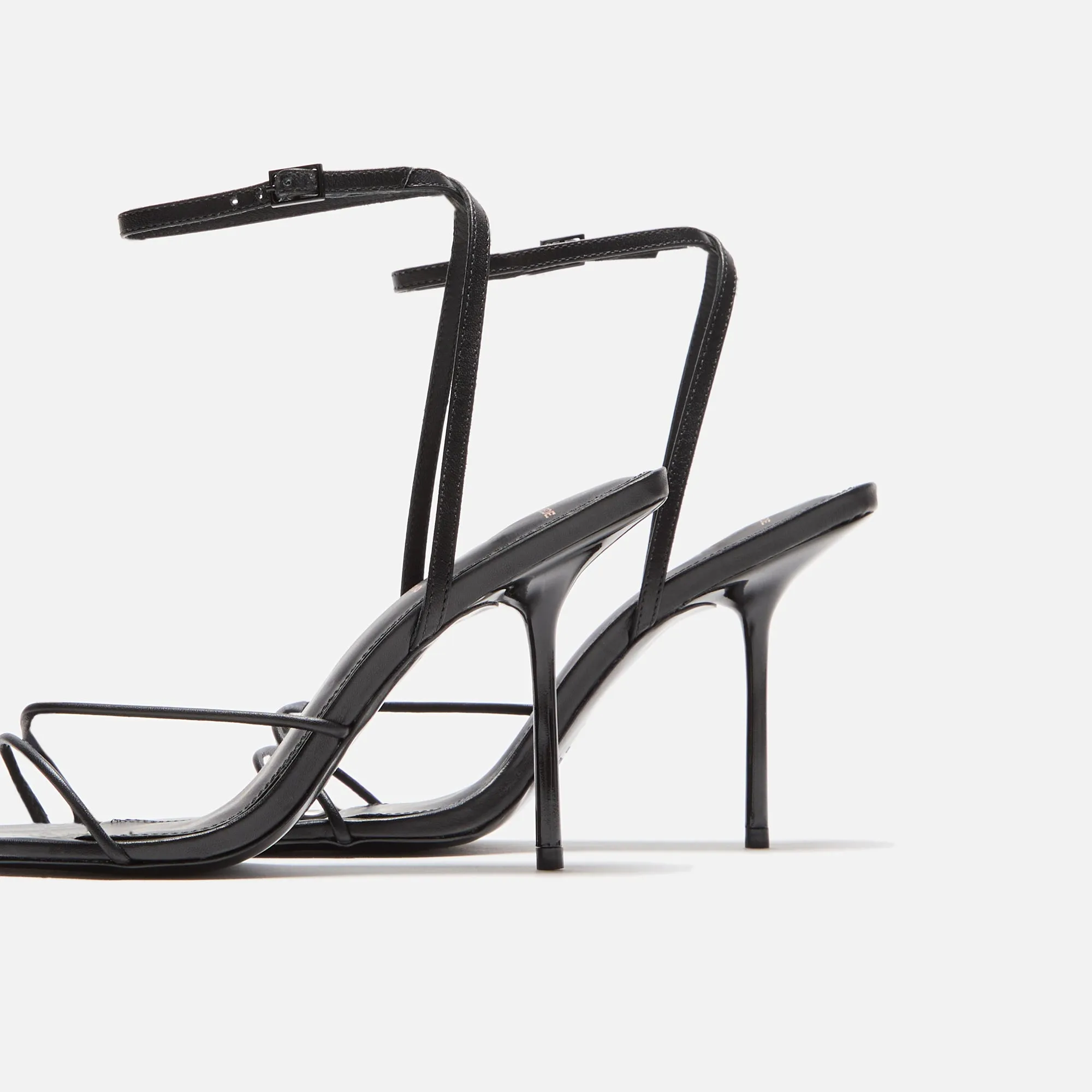 Black Suede Studio Iris 95 Sandal - Black Nappa sold by Kith product image thumbnail 3