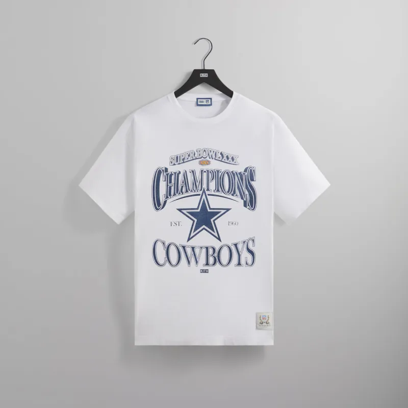 Kith for the NFL: Cowboys Vintage Tee - White sold by Kith