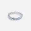 Hatton Labs Daisy Tennis Bracelet S - Silver / Topaz sold by Kith