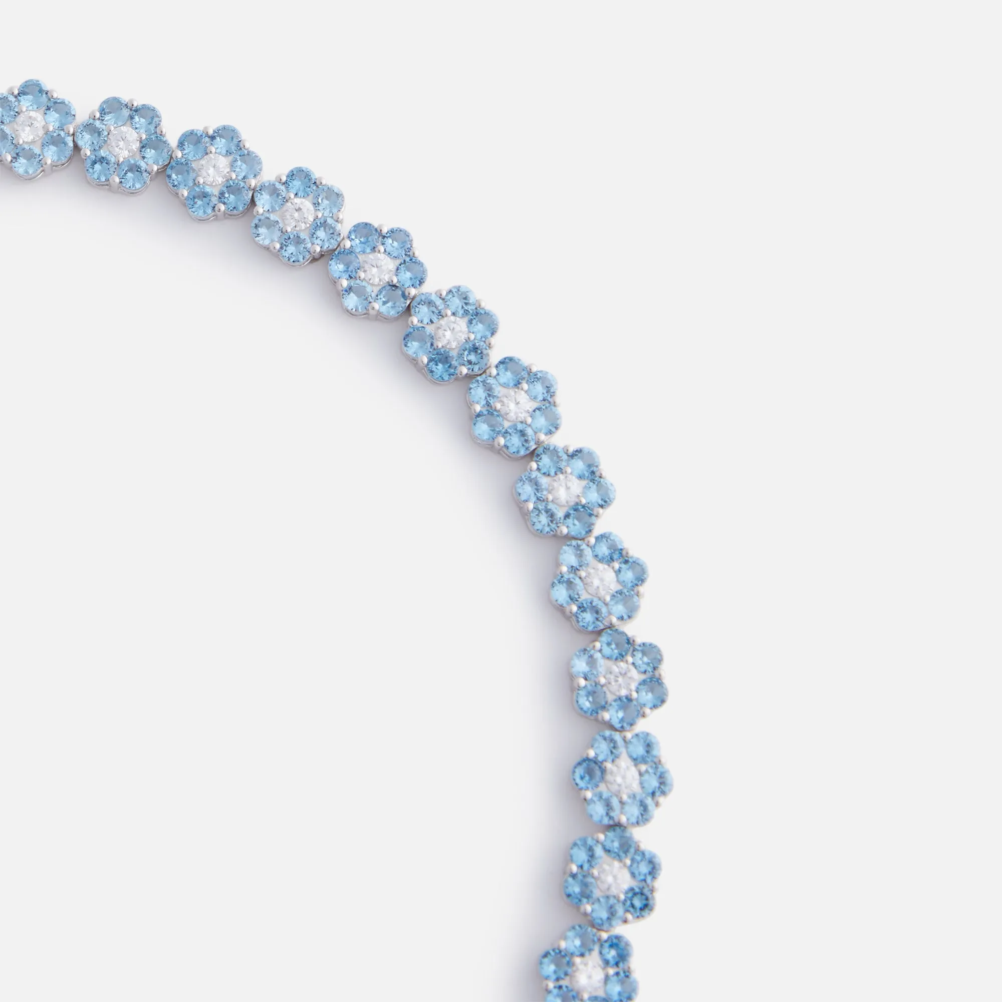 Hatton Labs Daisy Tennis Bracelet S - Silver / Topaz sold by Kith product image thumbnail 2