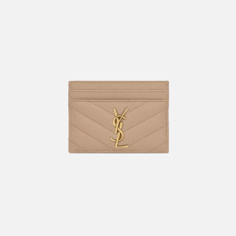 【Saint Laurent】YSL PCC(172Y)SL◆3707790SX0W Saint Laurent YSL PCC 172Y Tricolor Hardware Monogram Card