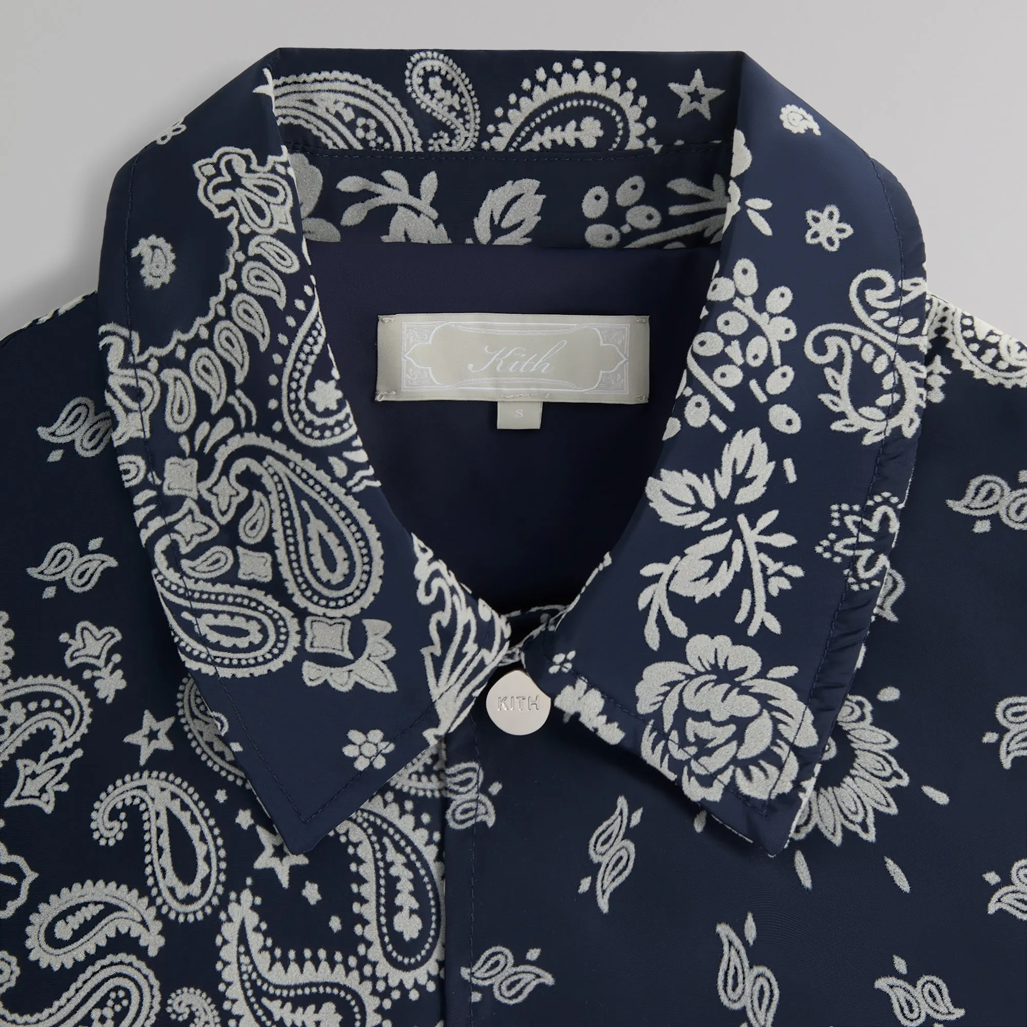 Kith Flocked Deconstructed Bandana Coaches Jacket - Nocturnal sold by Kith product image thumbnail 3