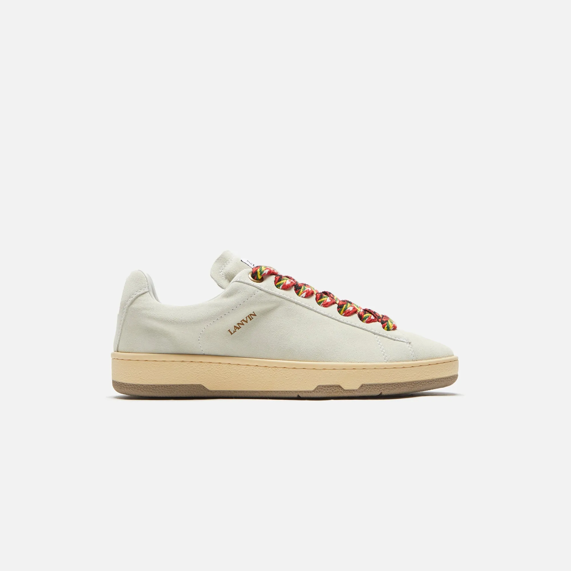 Lanvin Lite Curb Low Top Sneakers - White sold by Kith