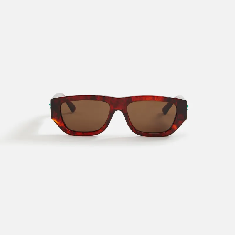 Bottega Veneta L Sunglass Unisex Recycled Acetate - Havana Brown sold by Kith