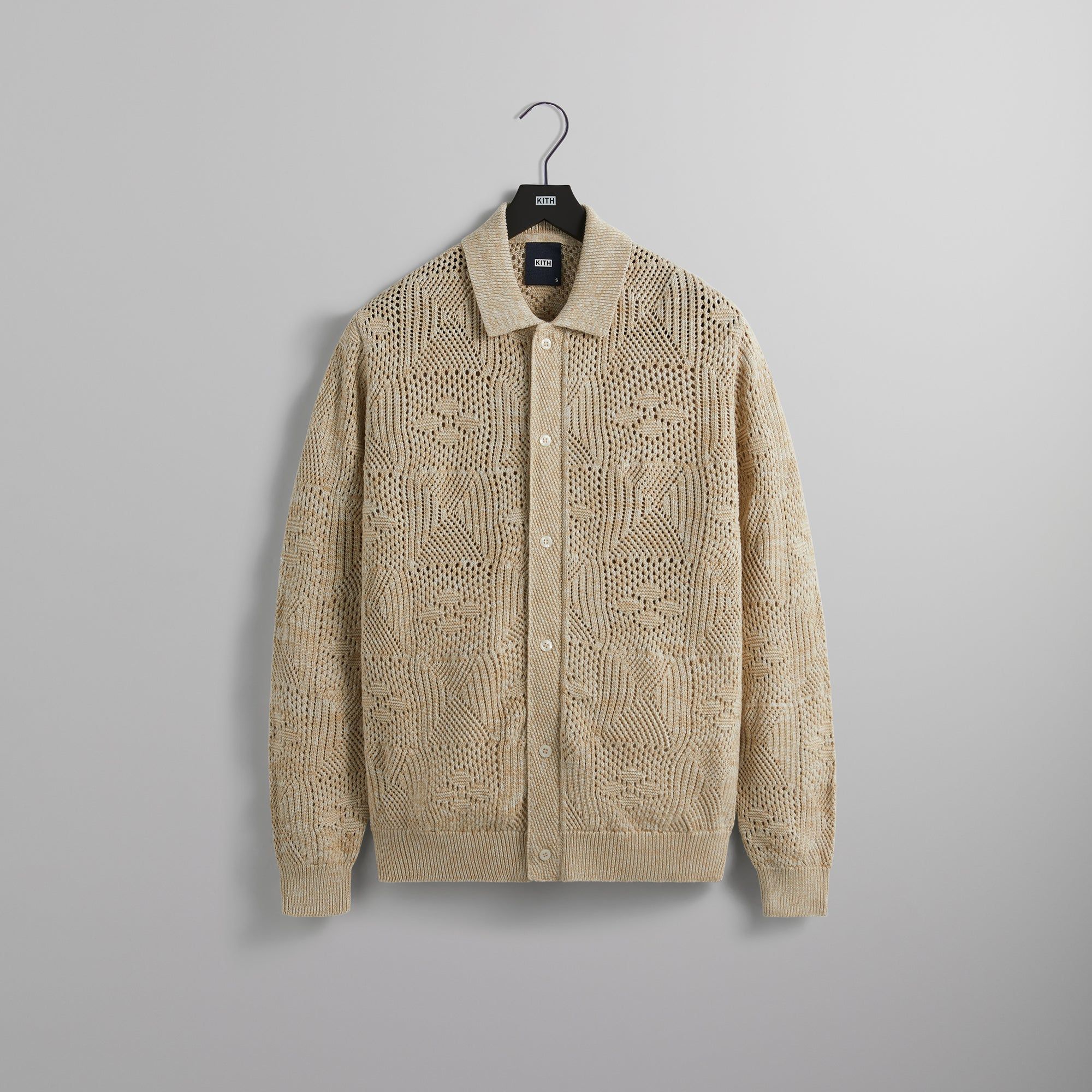 Kith Tilden Crochet Buttondown - Birch sold by Kith
