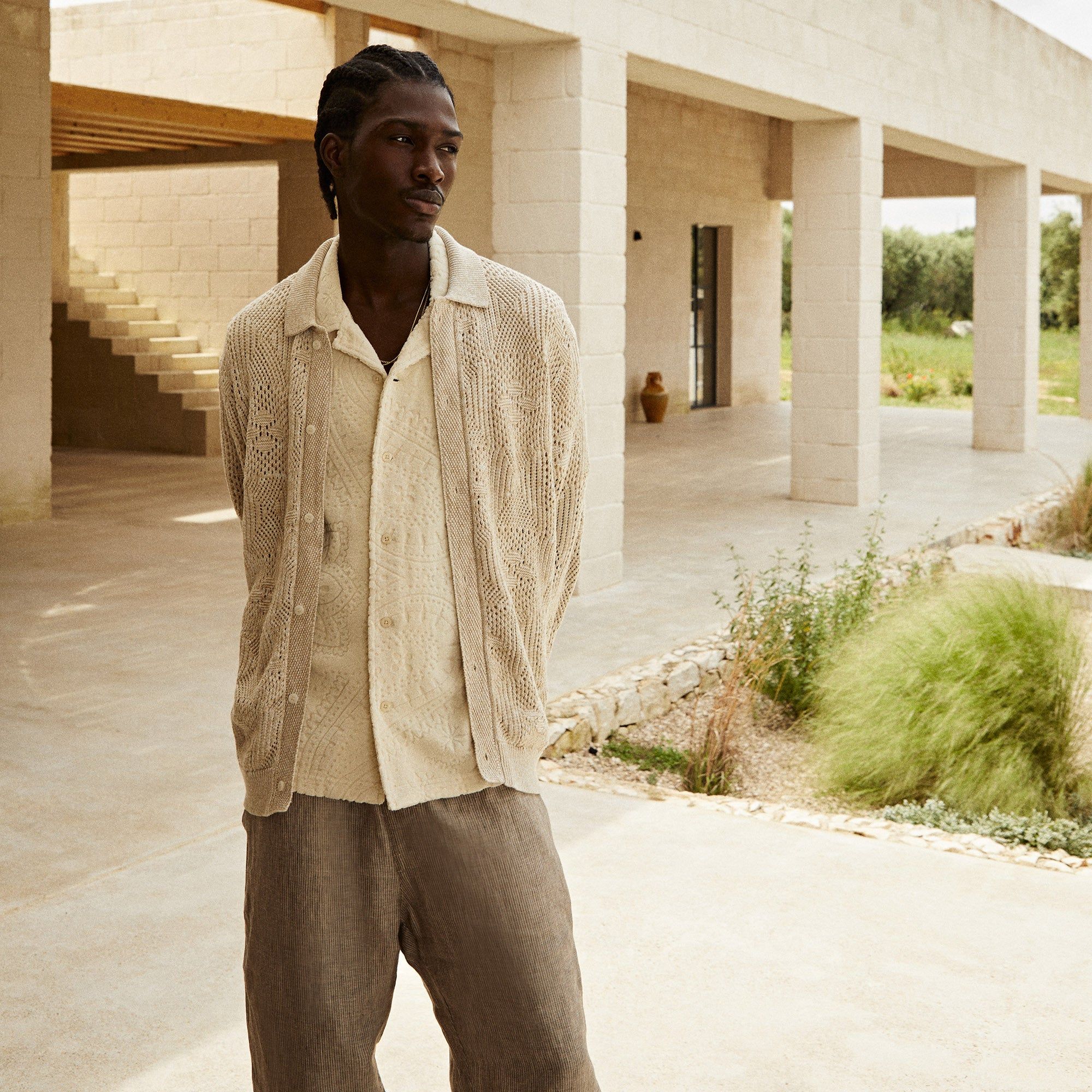 Kith Tilden Crochet Buttondown - Birch sold by Kith product image thumbnail 2