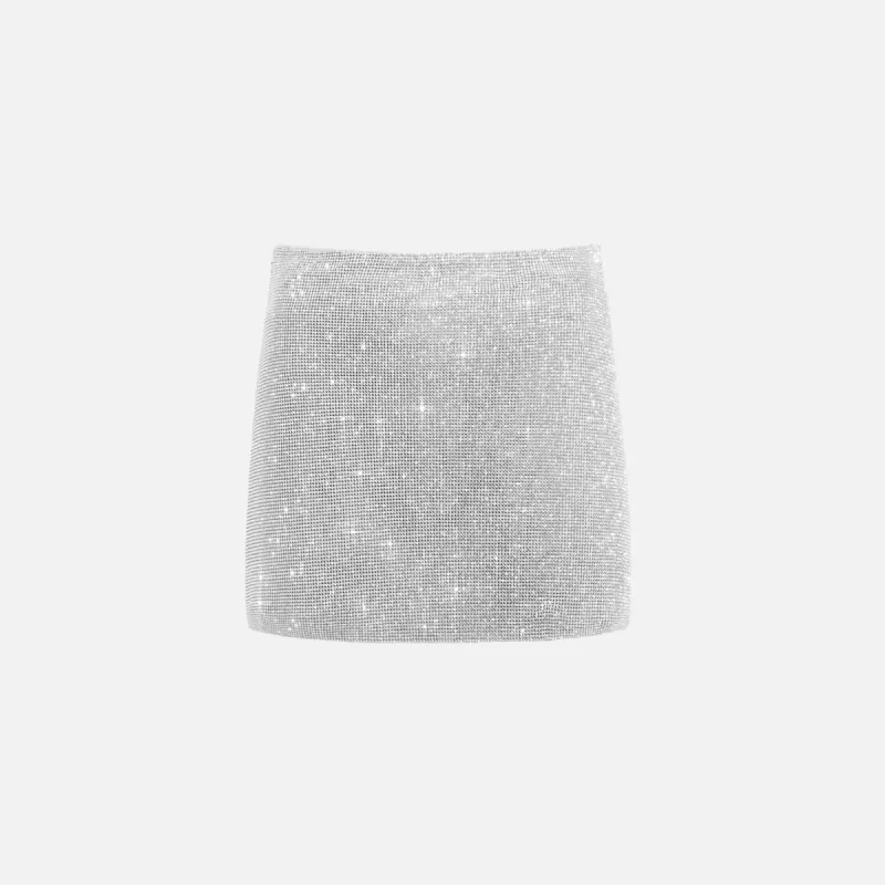Kith Women Ashtyn Chainmail Mini Skirt - Silver sold by Kith