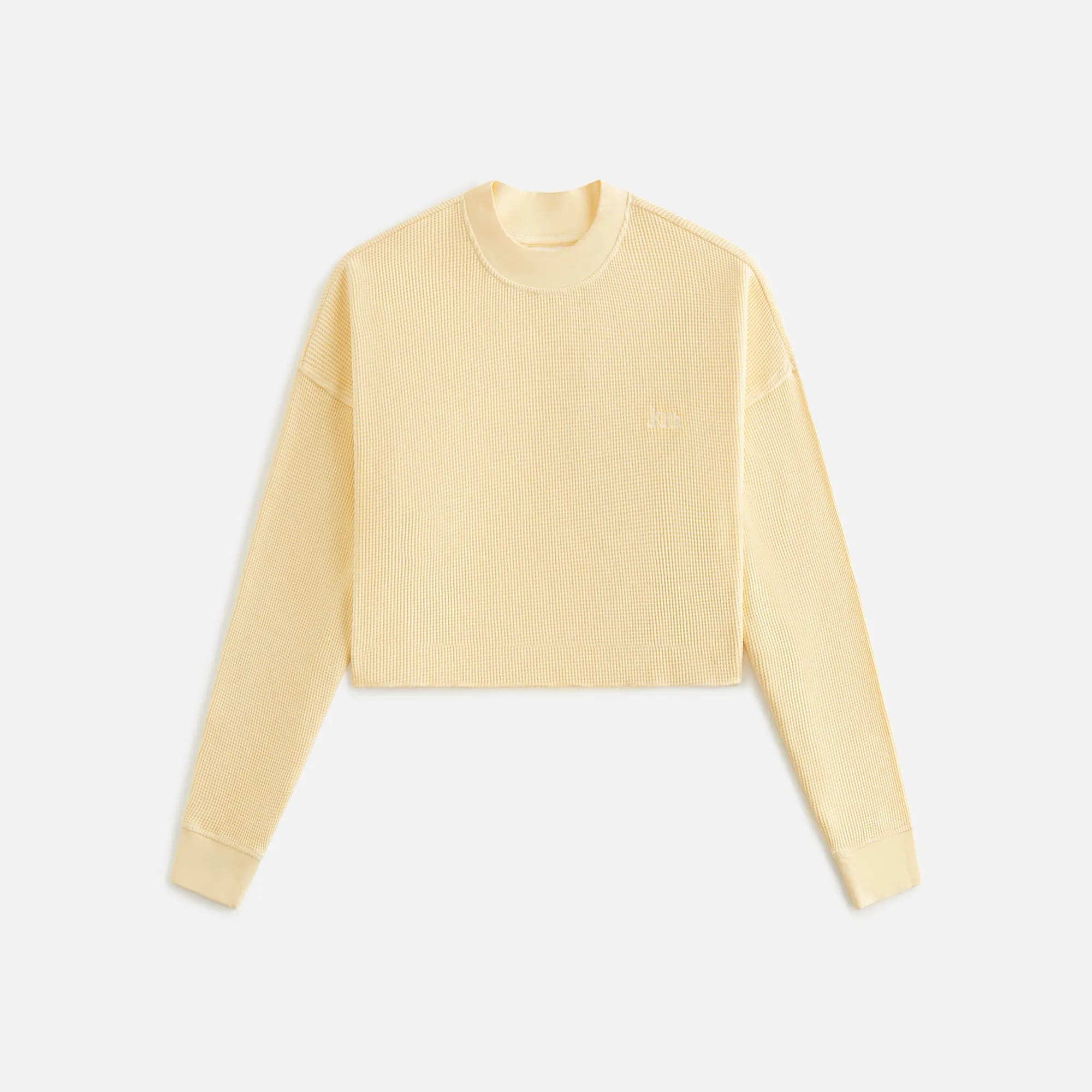 Kith Women Bryden Waffle Long Sleeve - Scone sold by Kith