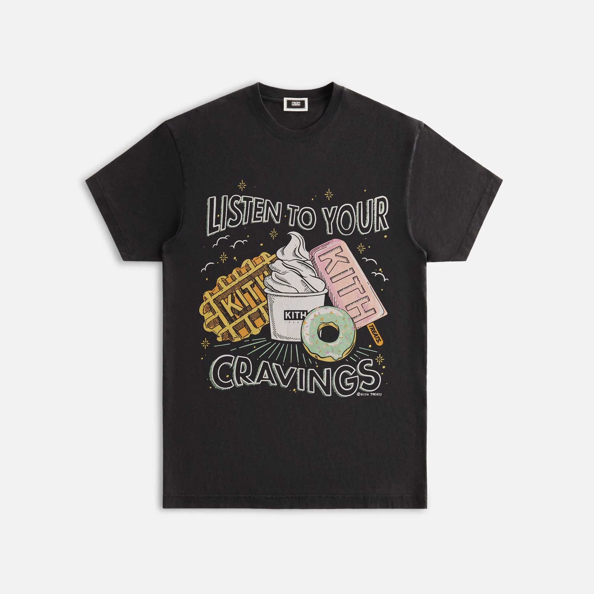 Kith Treats Cravings Vintage Tee - Black sold by Kith