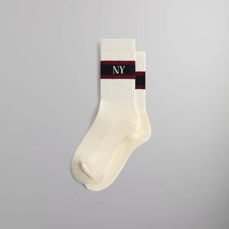 Kith New York Striped Crew Socks - Nocturnal made by Kith