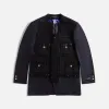 Junya Watanabe MAN Brooks Brothers Blazer Customized With Cotton Nylon Tweed - Navy / White / Gold sold by Kith