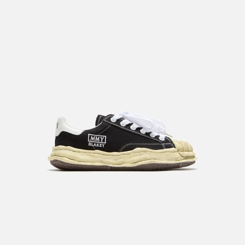 Mihara Yasuhiro Blakey Original Sole Canvas Low - Vintage Dyed Black sold by Kith