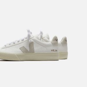 Veja Campo Suede Chromefree Leather - Extra White / Natural sold by Kith