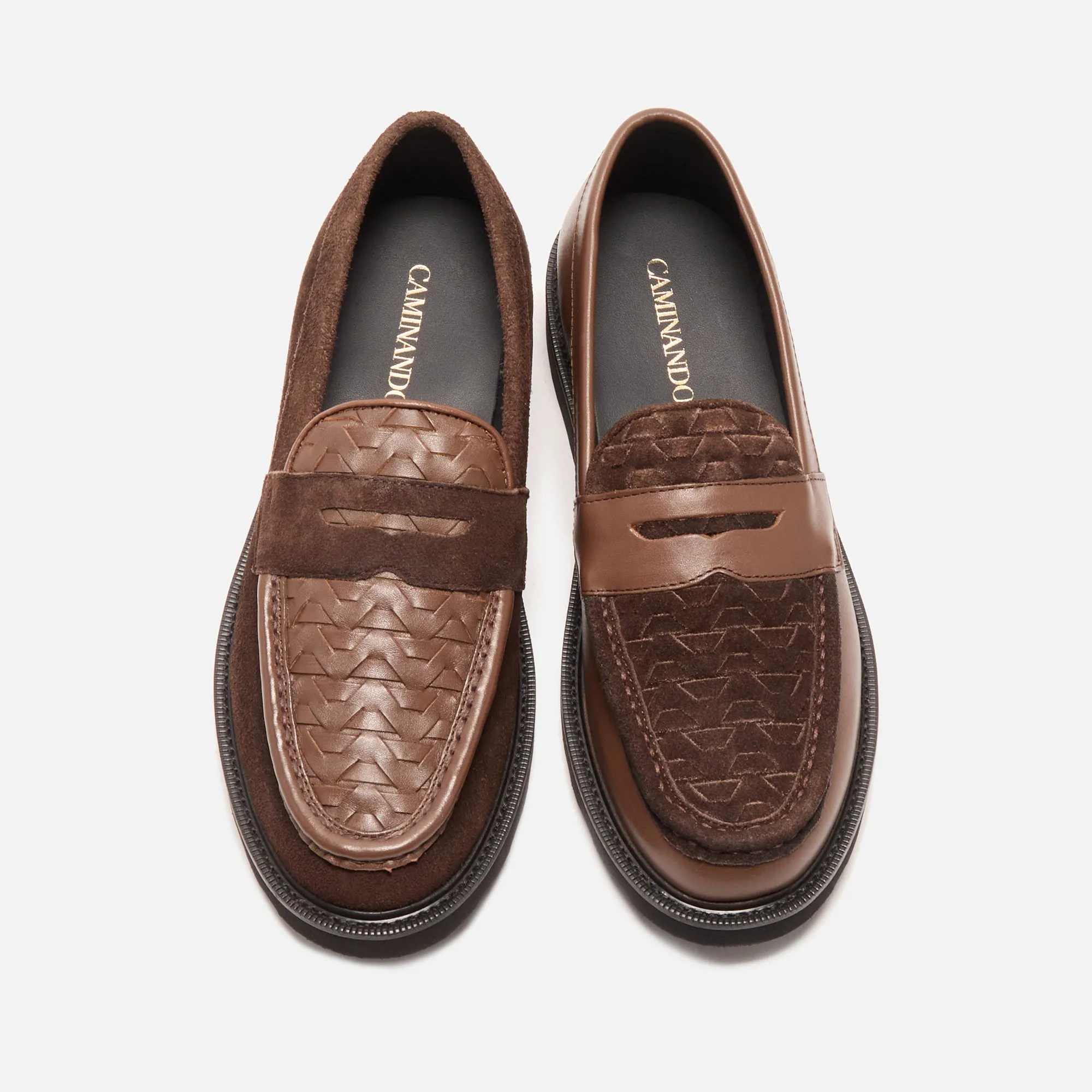 Caminando Loafer - Brown / Brown Weaving | Parallel