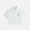 Kith Women Laramie Cropped Polo - White sold by Kith