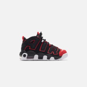 Nike Air More Uptempo `96 Black / White / University Red GS sold by Kith