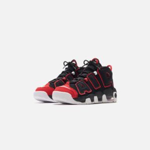 Nike Air More Uptempo `96 Black / White / University Red GS sold by Kith