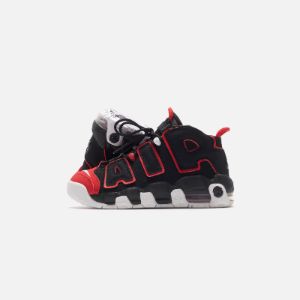 Nike Air More Uptempo `96 Black / White / University Red GS sold by Kith
