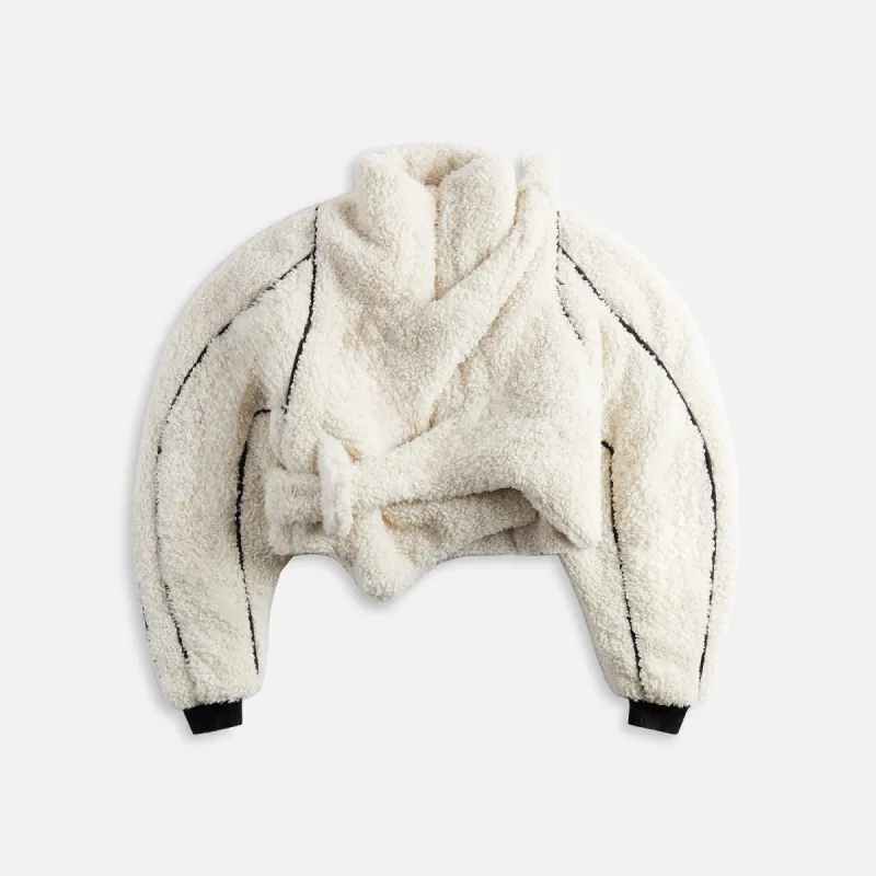 Ottolinger Asymetrical Teddy Jacket - Off White sold by Kith