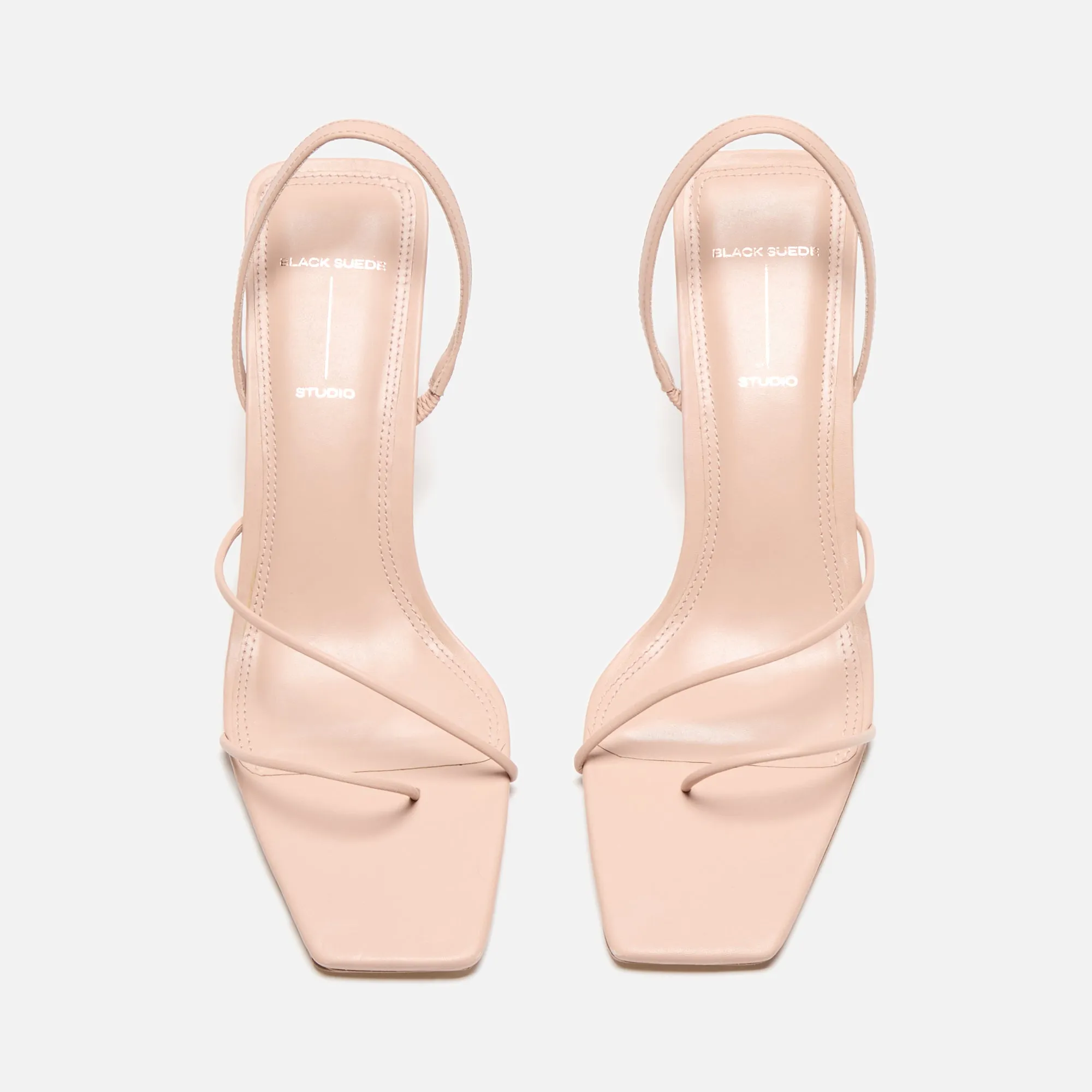 Black Suede Studio Iris 65 Sandal - Old Rose / Nappa sold by Kith product image thumbnail 4