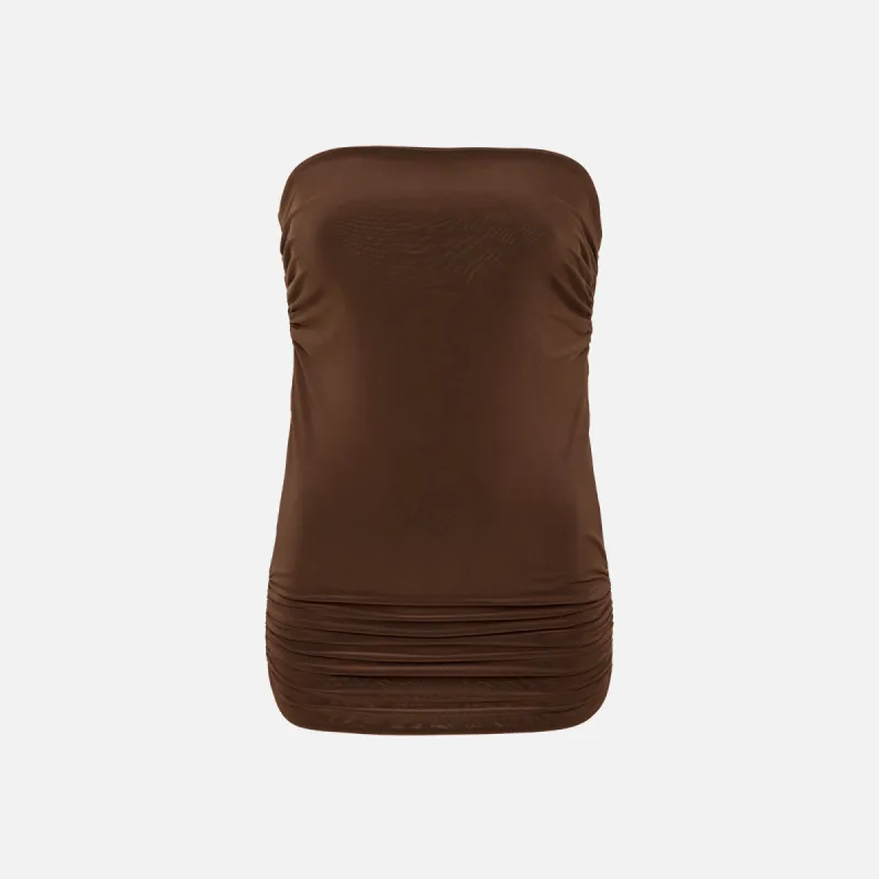 Siedres Nini Top - Brown sold by Kith