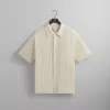 Kith Rhys Knit Stripe Buttondown - Sandrift sold by Kith