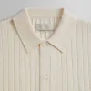 Kith Rhys Knit Stripe Buttondown - Sandrift sold by Kith