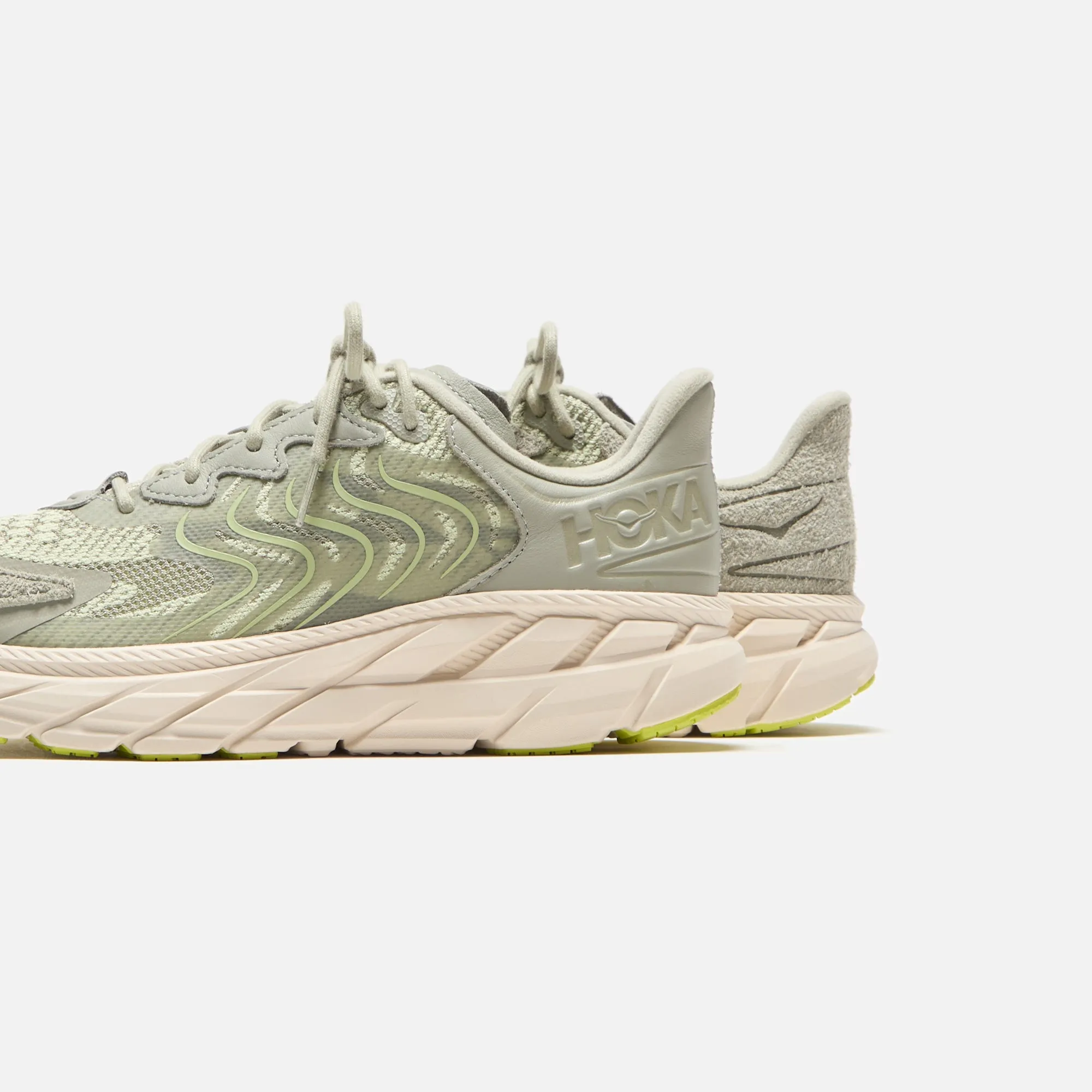 HOKA One One Clifton LS - Barely / Oat Milk sold by Kith product image thumbnail 3