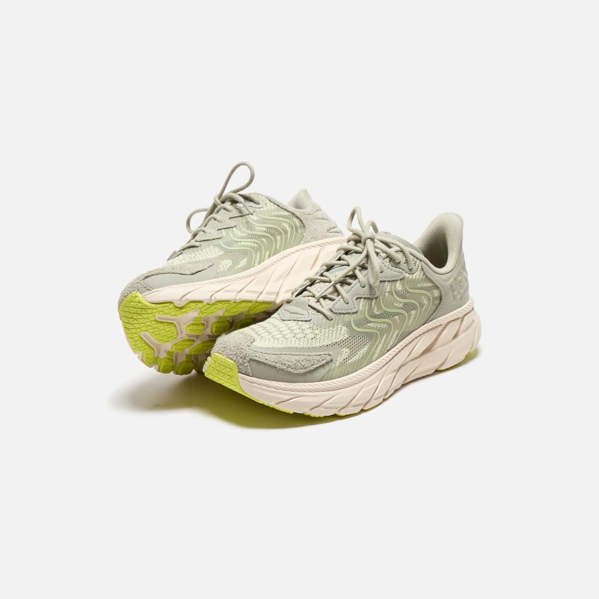 HOKA One One Clifton LS - Barely / Oat Milk sold by Kith product image thumbnail 4
