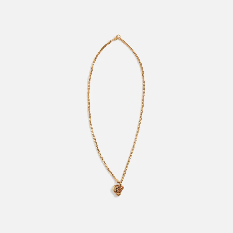 Palm Angels Bear Head Necklace - Gold made by Palm Angels