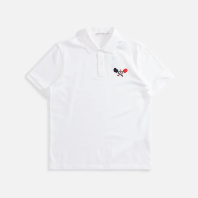 Moncler Polo - White sold by Kith