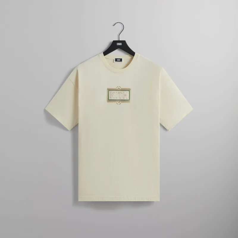 Kith Ornate Classic Logo Tee - Sandrift sold by Kith