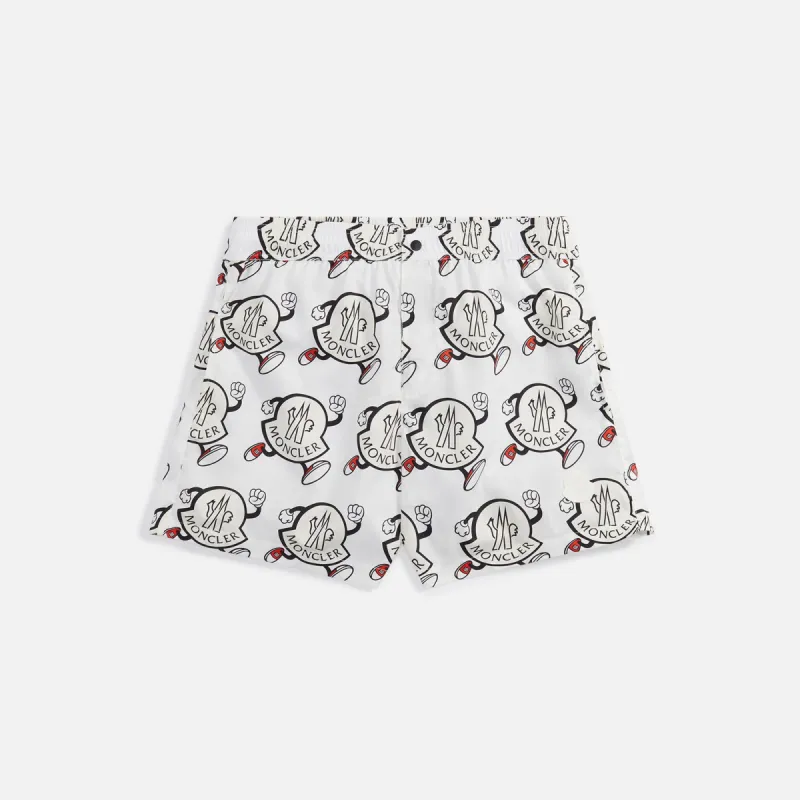 Moncler Swimwear - White Graphic sold by Kith