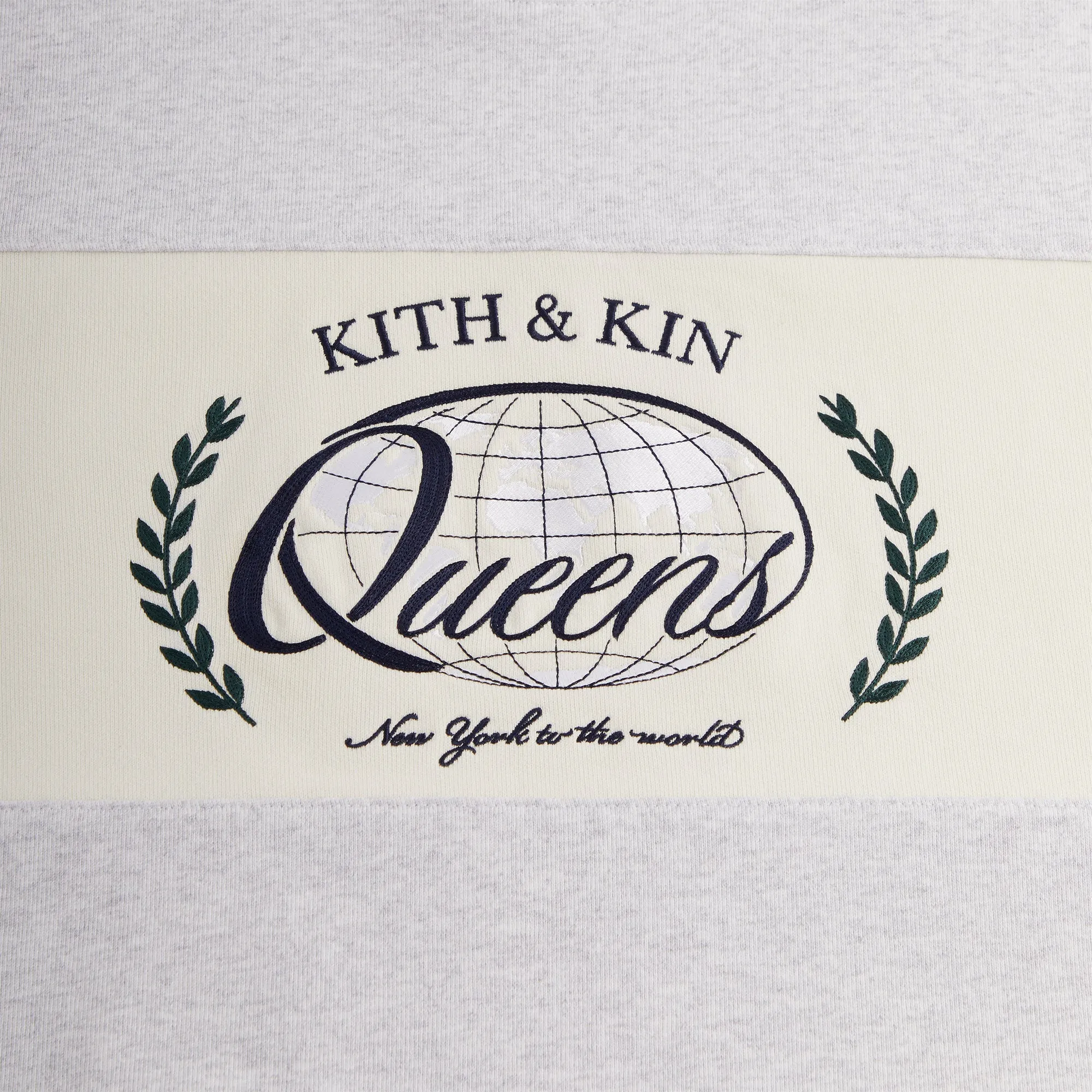 Kith Nelson Rugby Crewneck - Light Heather Grey sold by Kith product image thumbnail 3