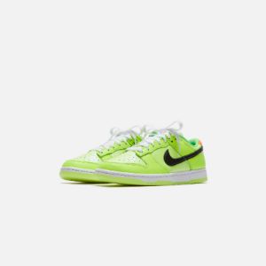 Nike Dunk Low - Venom Green / Black / Glow sold by Kith